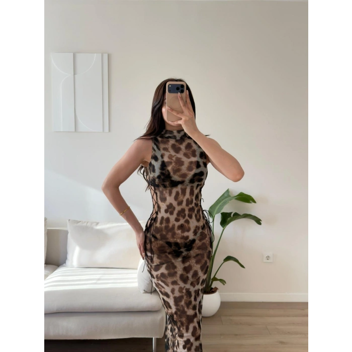 Balıkçı Yan Bağlamalı Pareo - LEOPAR