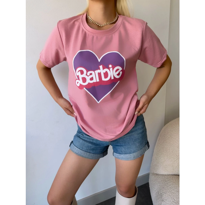 Barbie Oversize T-shirt-PEMBE