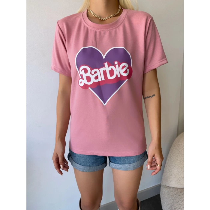 Barbie Oversize T-shirt-PEMBE