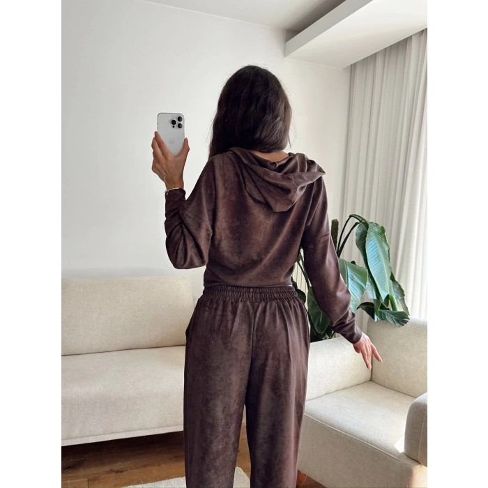 Batik Modal İkili Takım - KAHVE