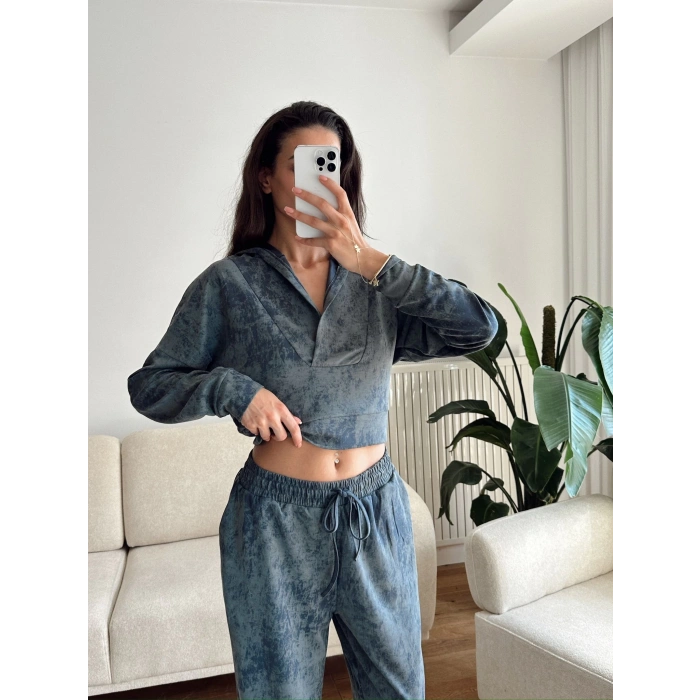 Batik Modal İkili Takım - MAVİ