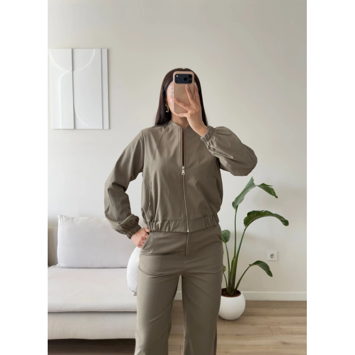 Bomber Ceket Pantolon Takım - HAKİ