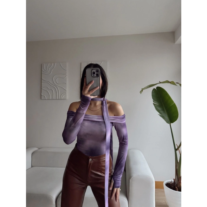 Boyun Bağlamalı Sandy Crop - LİLA