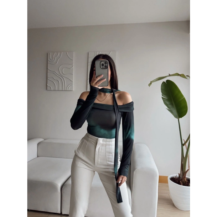 Boyun Bağlamalı Sandy Crop - YEŞİL