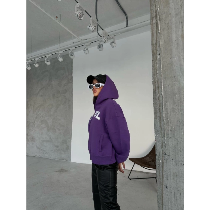 Brasil Sao Paulo Unisex Oversize Hırka-MOR