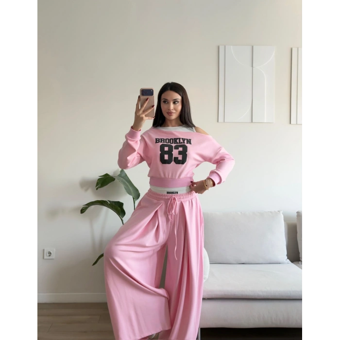 Brooklyn Modal İkili Takım - PEMBE