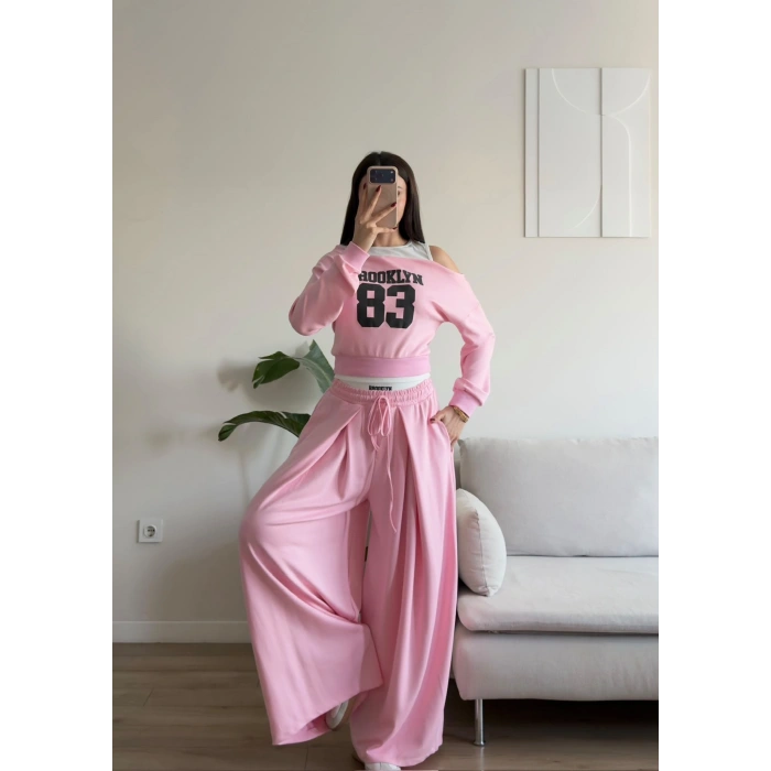 Brooklyn Modal İkili Takım - PEMBE