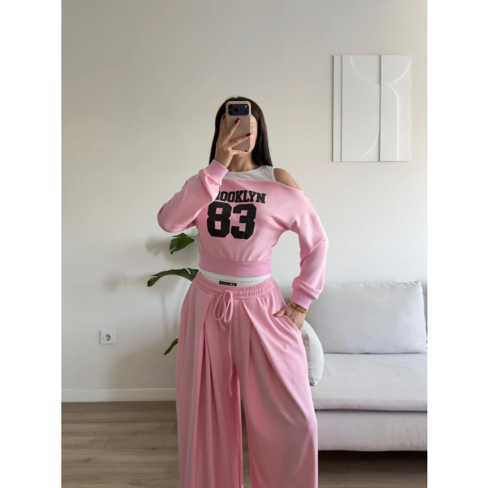 Brooklyn Modal İkili Takım - PEMBE