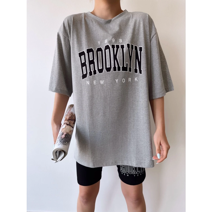 Brooklyn Şortlu Takım-GRİSİYAH