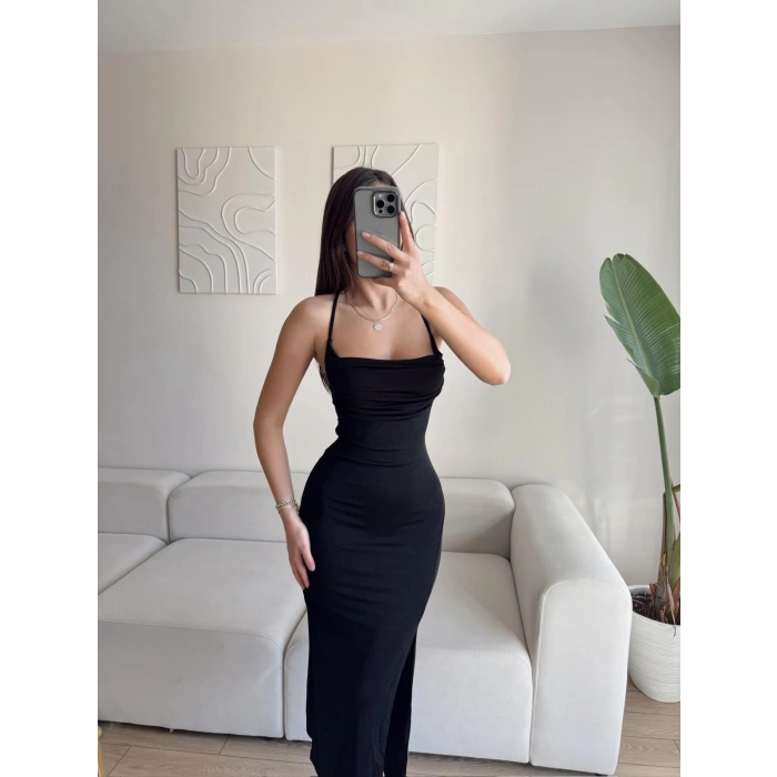 Buzzy Sırt Çapraz Askılı Elbise