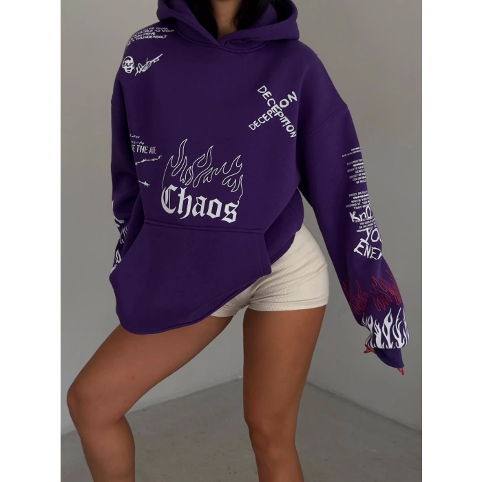 Chaos Deception Unisex Oversize Sweathirt-MOR