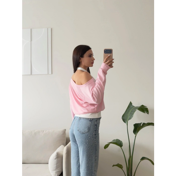 Chicago İki Parça Sweat - PEMBE