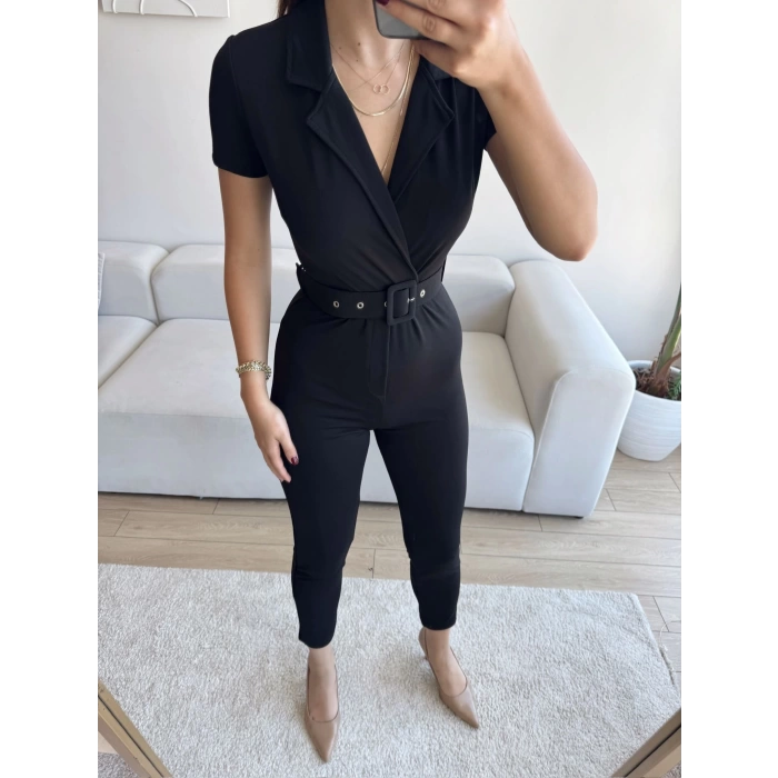 Crep Kemerli Tulum - SİYAH