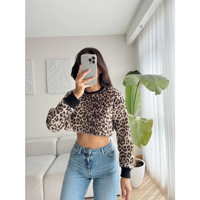 Crop Basic Sweat - LEOPAR