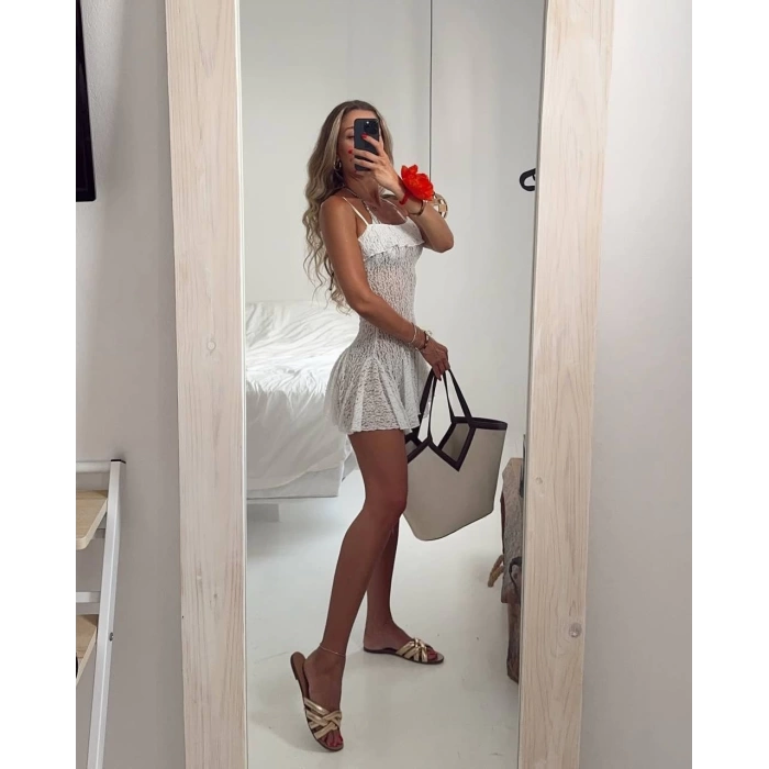 Dantel Bikini Üstü Elbise