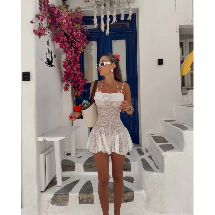 Dantel Bikini Üstü Elbise
