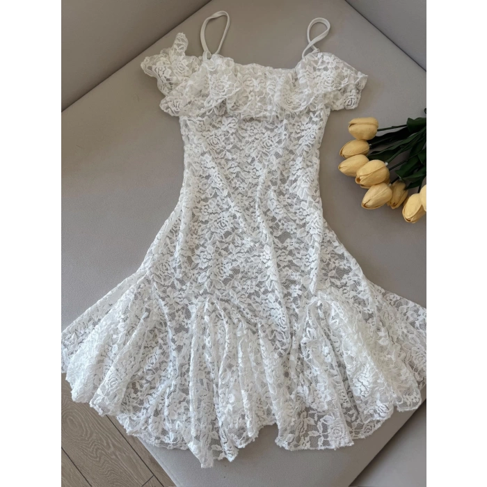 Dantel Bikini Üstü Elbise
