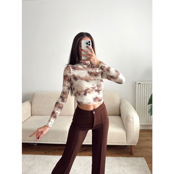 Dijital Baskı Crop - BEJ