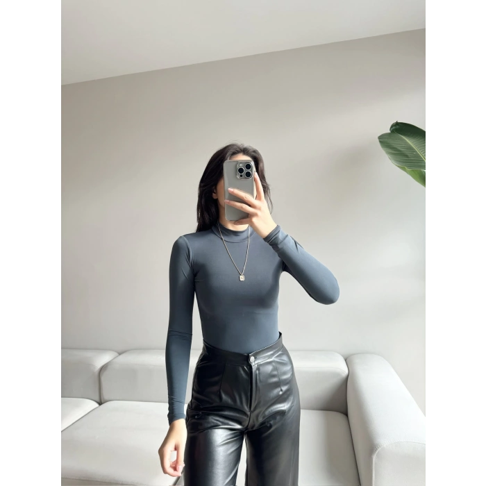 Dik Yaka Bodysuit-FÜME