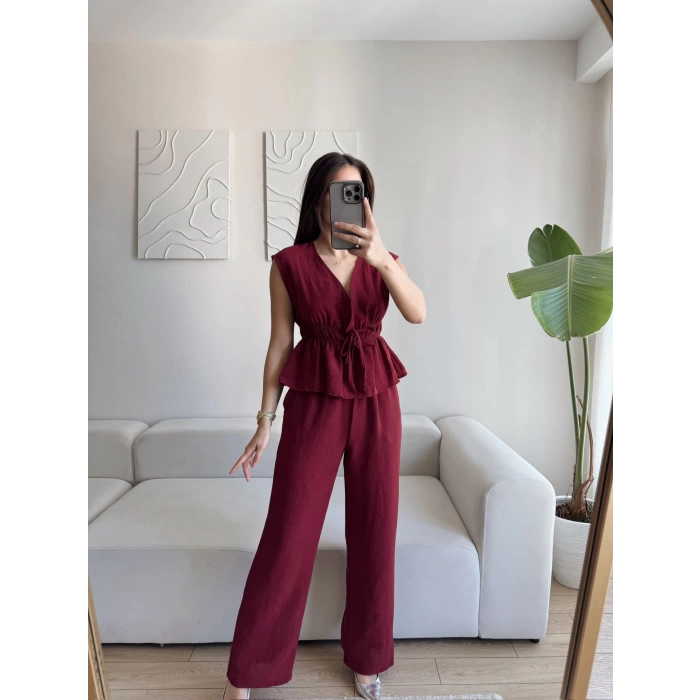 Elina Keten Dokulu Takım - BORDO