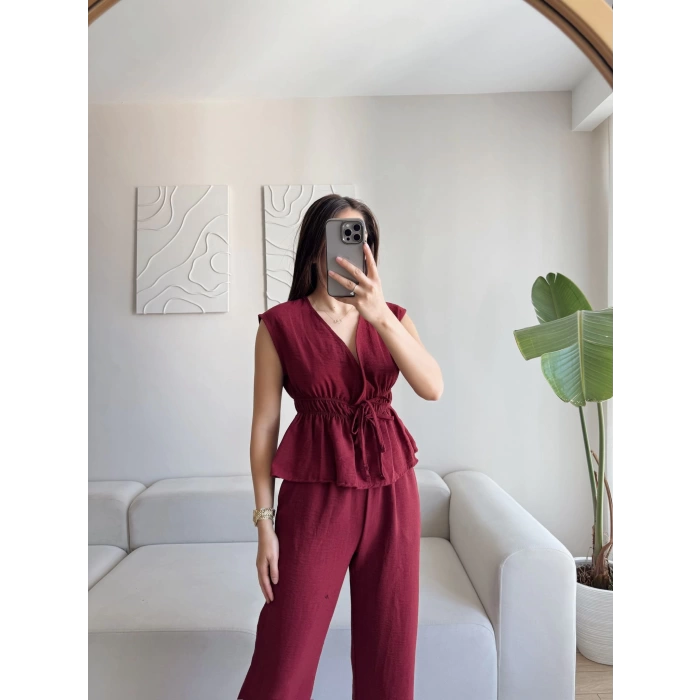 Elina Keten Dokulu Takım - BORDO