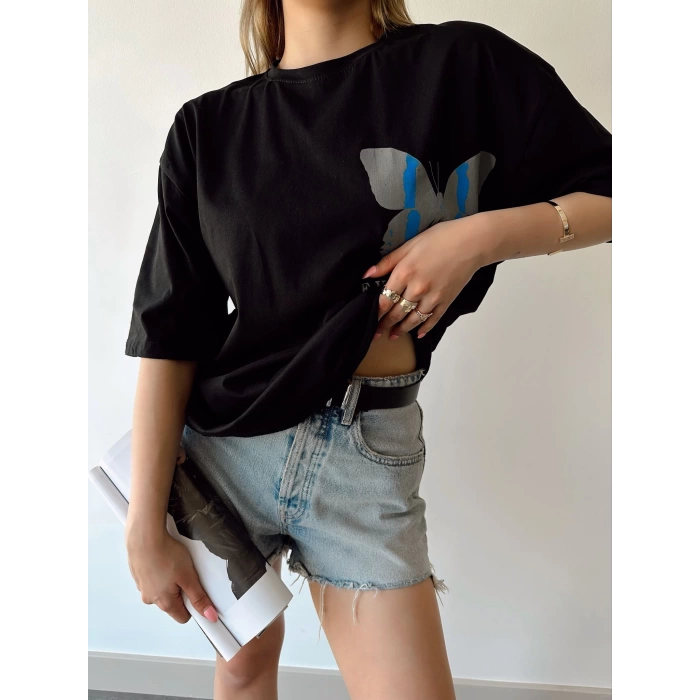 Evolution Unisex Oversize T-shirt-SİYAH