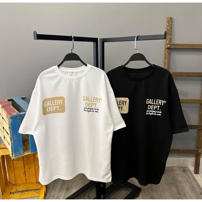 Gallery Dept. Unisex Oversize T-shirt-BEYAZ