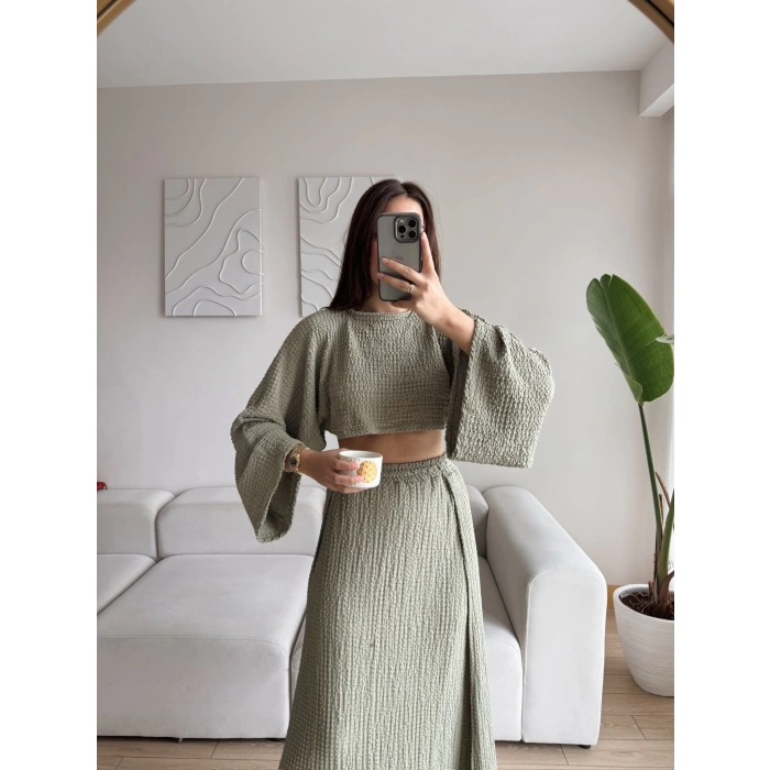 Gofre Oversize Takım - HAKİ