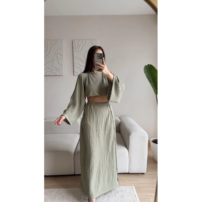 Gofre Oversize Takım - HAKİ