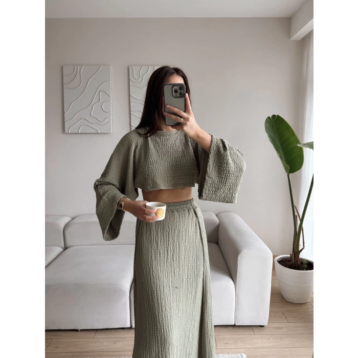 Gofre Oversize Takım - HAKİ