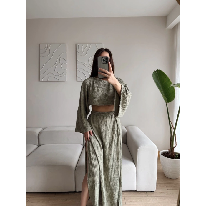Gofre Oversize Takım - HAKİ