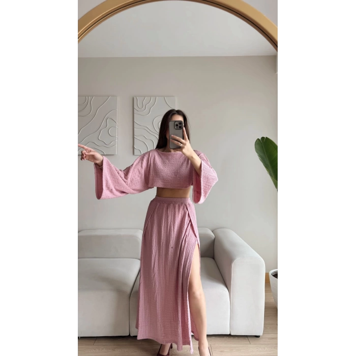 Gofre Oversize Takım - PUDRA