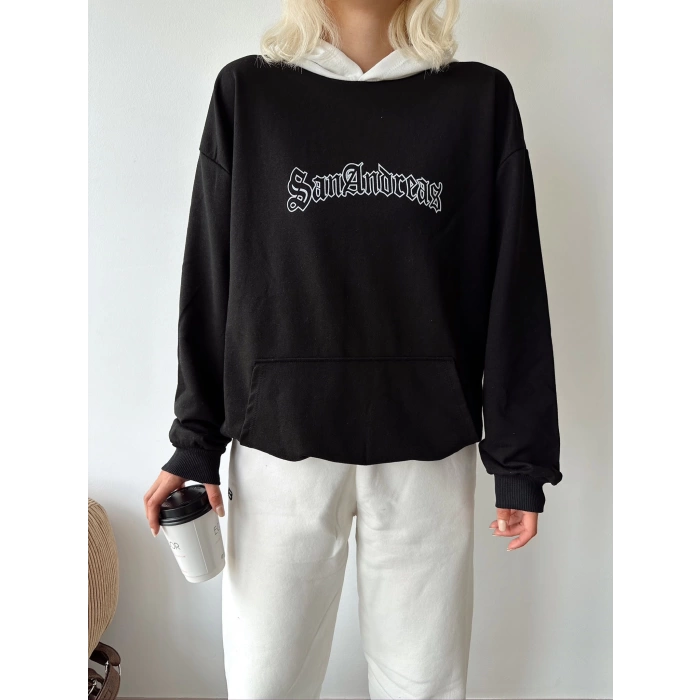 Grand Theft Auto SanAndreas Unisex Oversize Sweatshirt-SİYAH