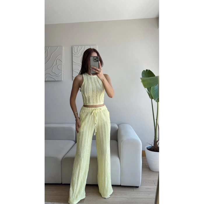 Halter Fitilli İkili Takım - SARI