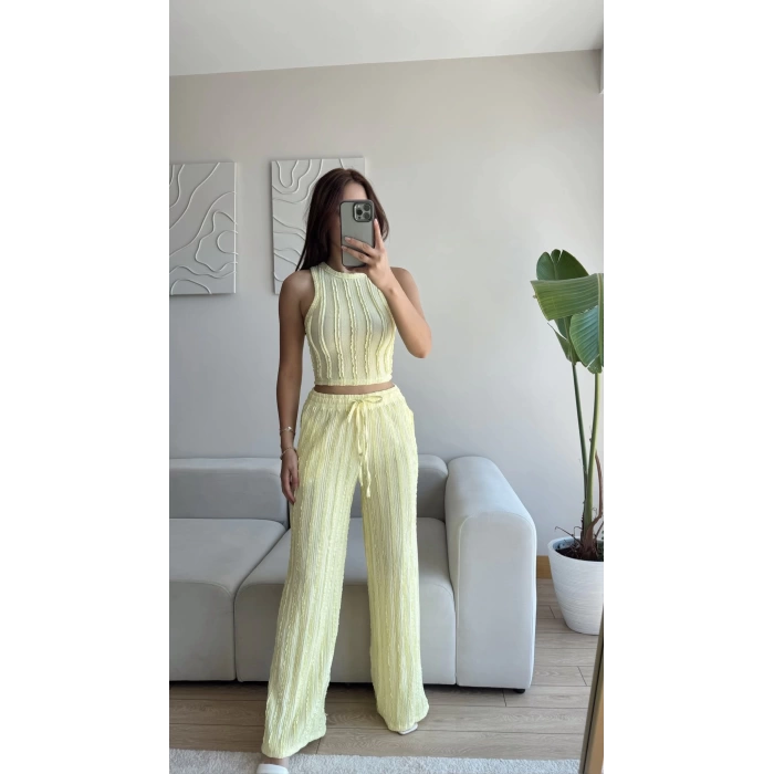 Halter Fitilli İkili Takım - SARI