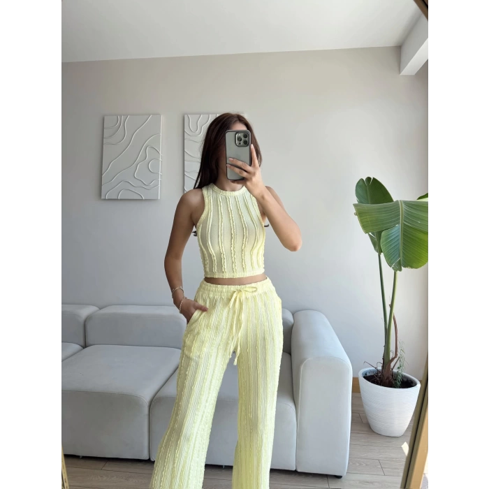 Halter Fitilli İkili Takım - SARI