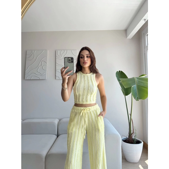 Halter Fitilli İkili Takım - SARI