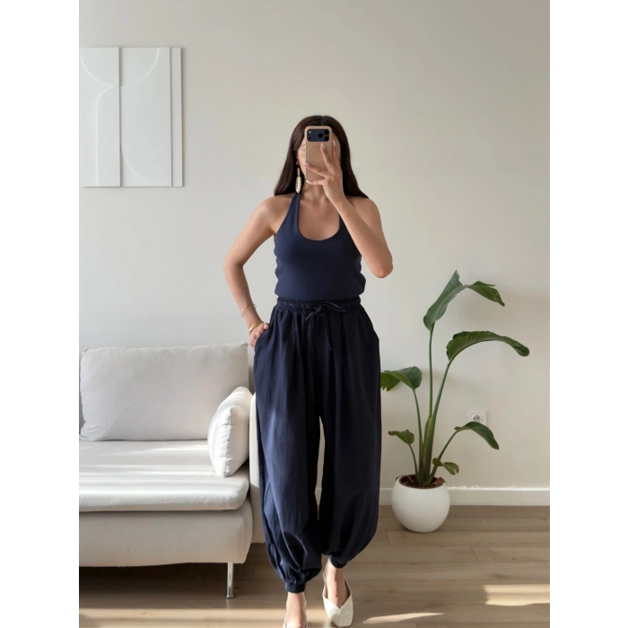 Halter Yaka Jogger Tulum - LACİVERT