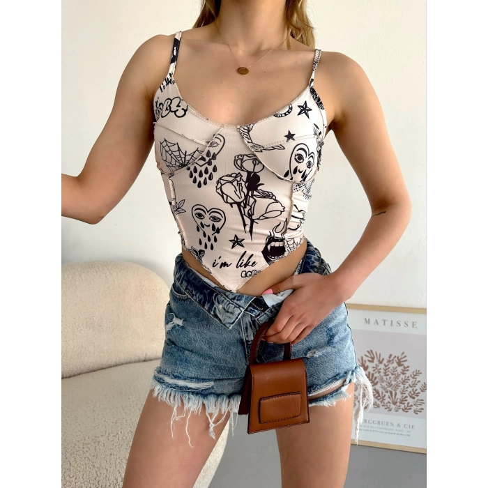 Im Like Askılı Crop