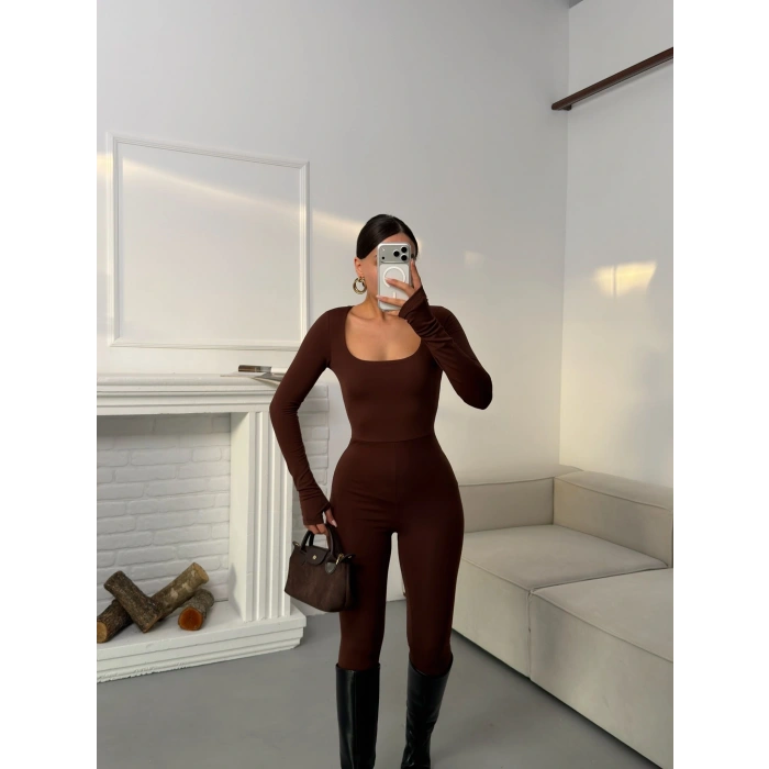 Kare Yaka Tulum - KAHVE