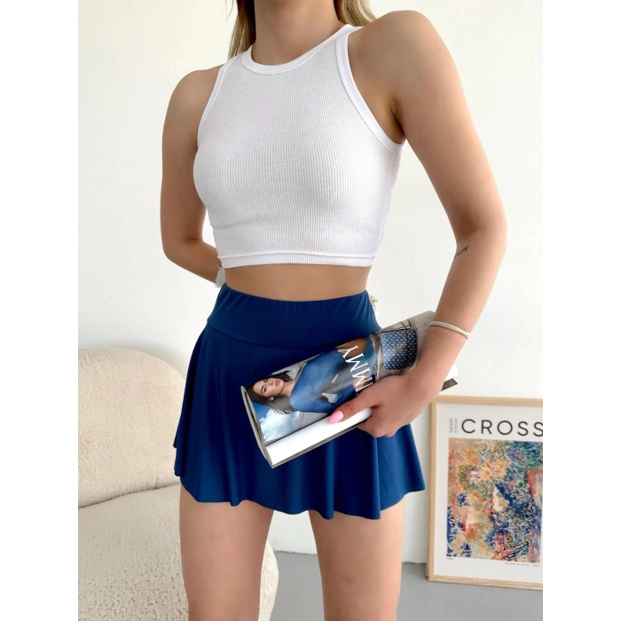 Kaşkorse Crop Atlet-BEYAZ
