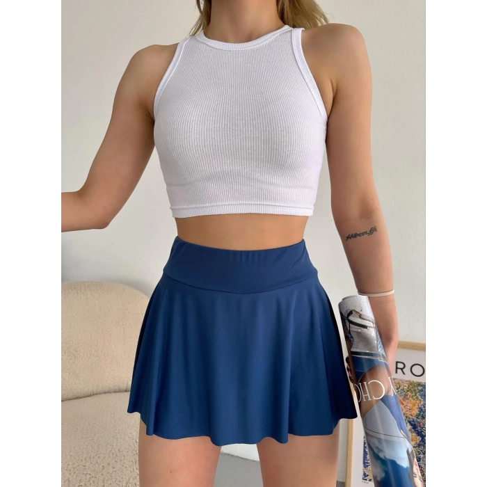 Kaşkorse Crop Atlet-BEYAZ