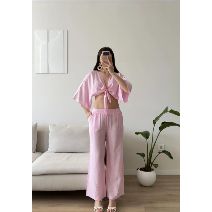 Keten Bağlamalı Takım - PEMBE