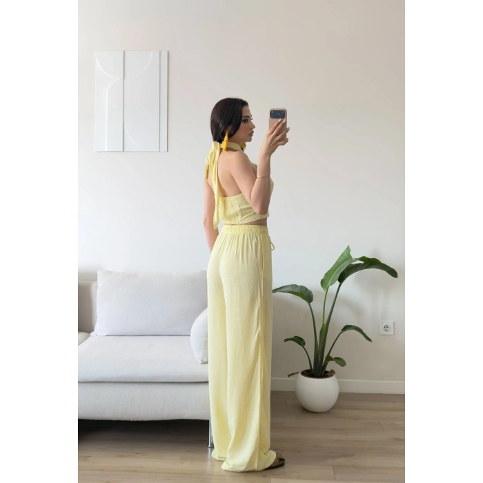Keten Halter İkili Takım - SARI