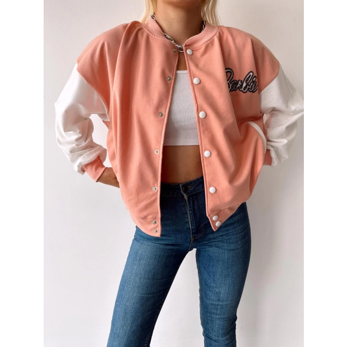 Kol Detay Barbie Bomber Ceket