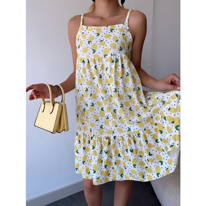 Limon Detay Elbise