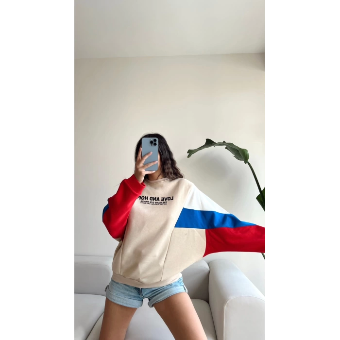 Love And Hope Vintage Unisex Oversize Sweat