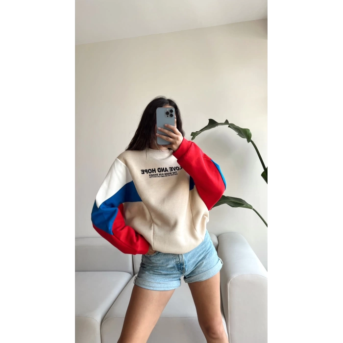 Love And Hope Vintage Unisex Oversize Sweat