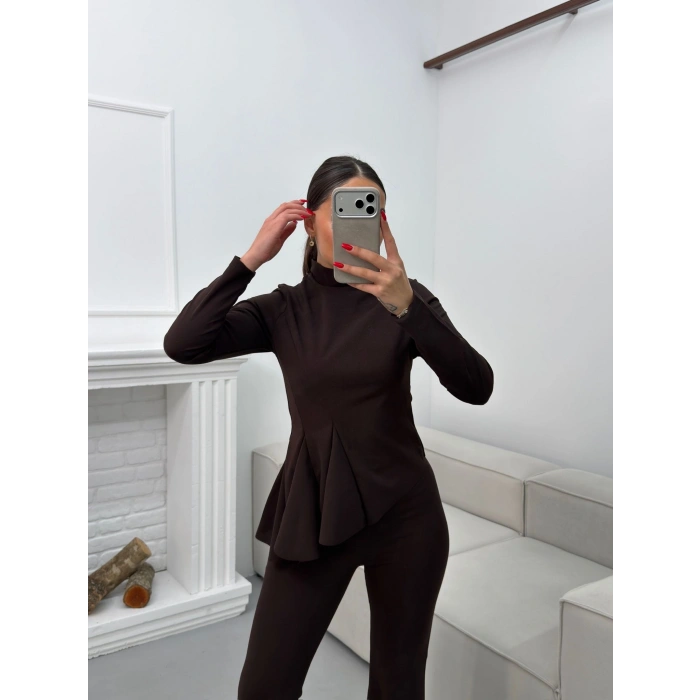 Madeline Triko Takım - KAHVE