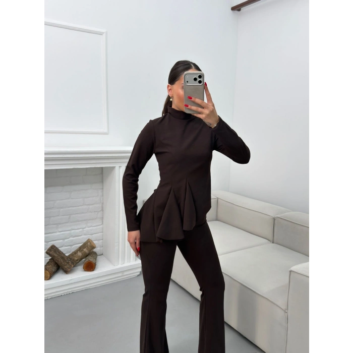 Madeline Triko Takım - KAHVE